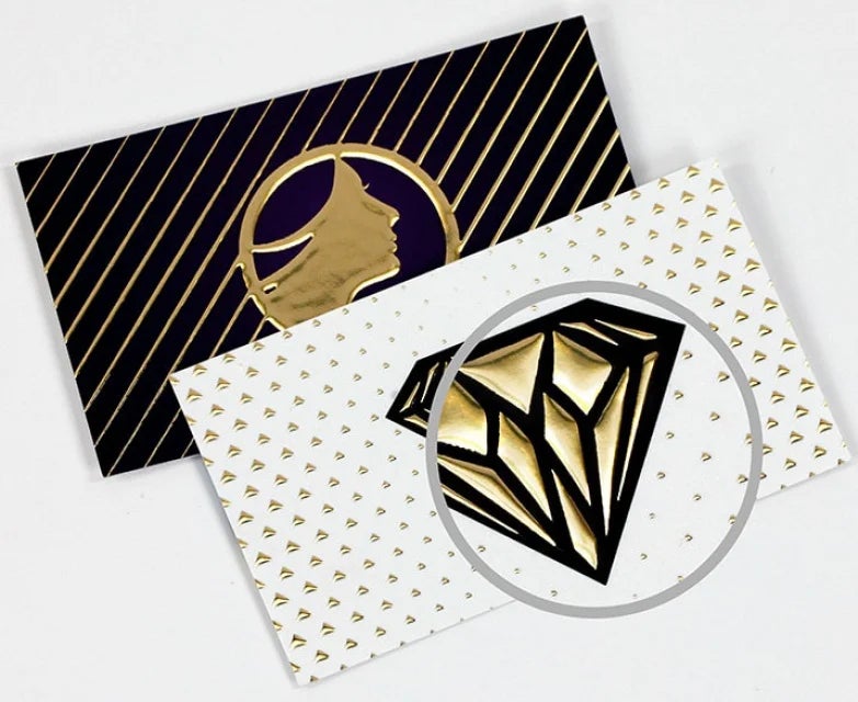 RAISED FOIL BUSINESS CARDS