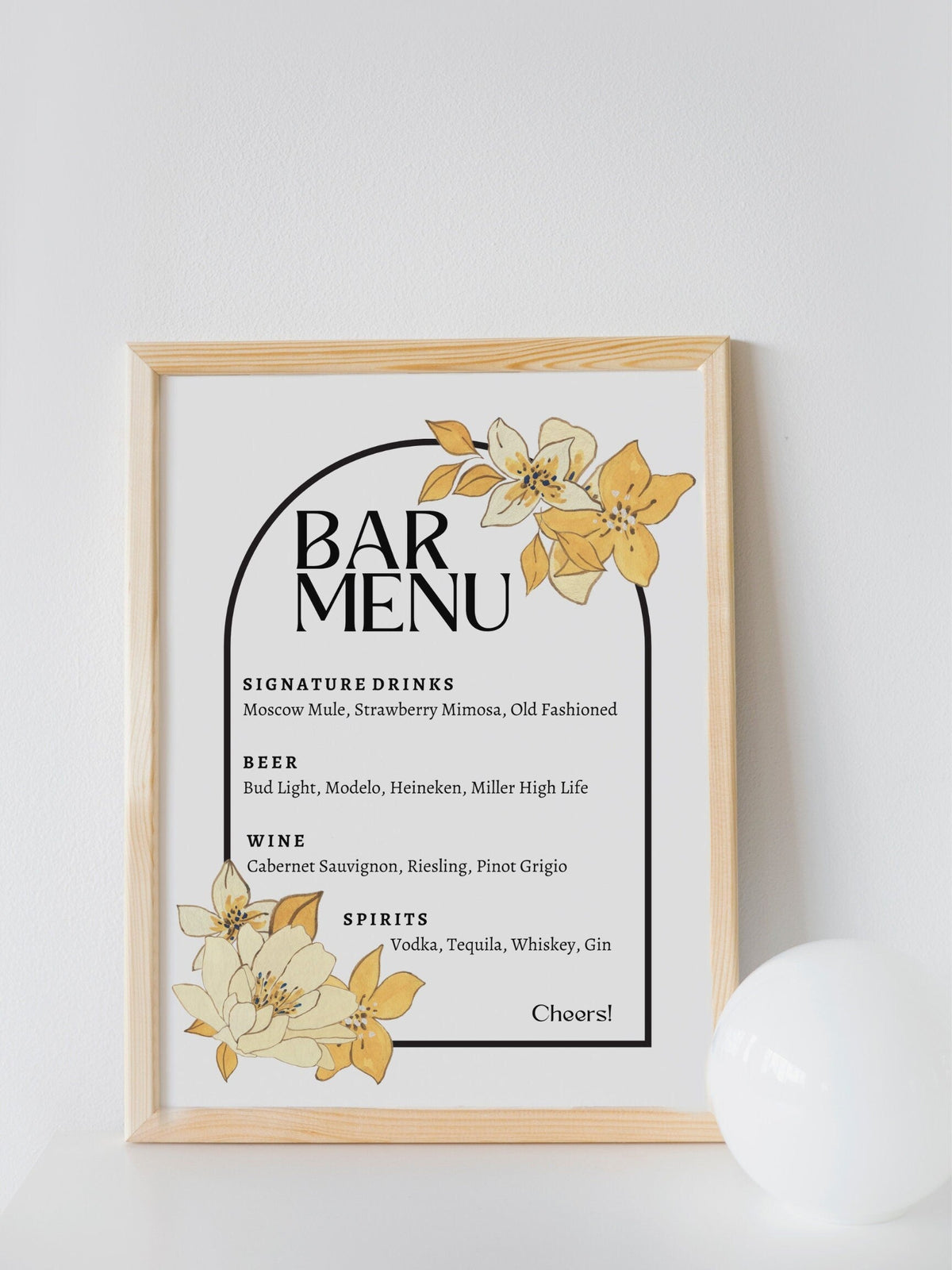 Folded Menu 8.5 x 11